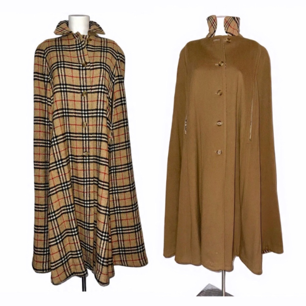 Burberry Circa 1960s Extra Long Fully Reversible Cape